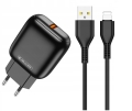 Ładowarka siec. USB-A QC 3.0 18W Czarna C32 JELLIC_7.jpg