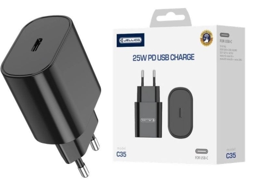 Ładowarka siec. USB-C PD 25W czarna C35 JELLICO_1.jpg