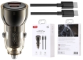 Ładowarka samochodowa+kabel 60W CC60 USB, USB-C CZARNA_2.jpg