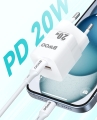 Ładowarka mini 1x USB-C PD20W USB-A QC3.0 CDA156 BWOO_2.jpg