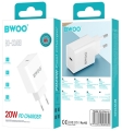 Ładowarka sieciowa 1x USB-C PD 20W Biała BO-CDA119_4.jpg