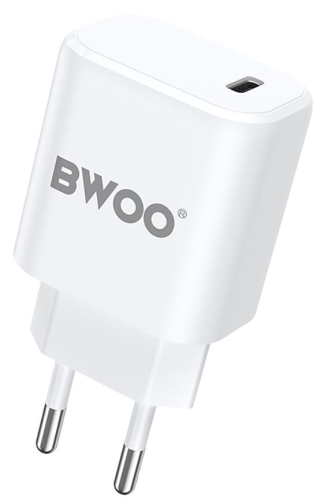 Ładowarka sieciowa 1x USB-C PD 20W Biała BO-CDA105_2.jpg