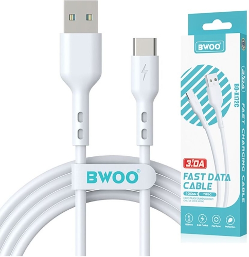 Kabel USB typ C biały 1m 3A USB-C BWOO BO-X172C_7.jpg