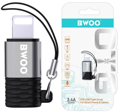 Adapter USB do Lightning szary BWOO BZ-37_8.jpg