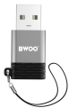 Adapter USB-C do USB OTG szary BWOO BZ-38_2.jpg