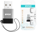 Adapter USB-C do USB OTG szary BWOO BZ-38_7.jpg