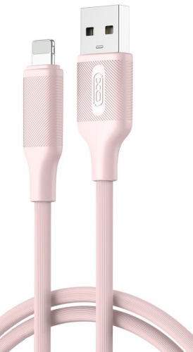 Kabel USB Lightning różowy 1m 2.4A XO NB265.jpg