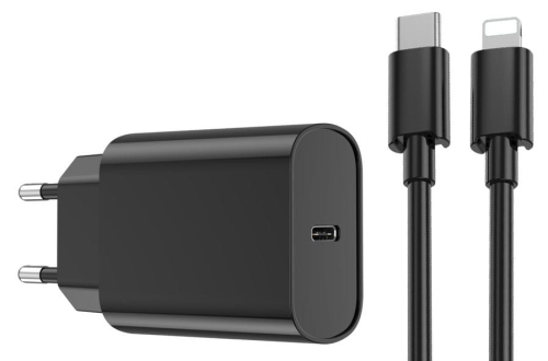 Ładowarka siec. USB-C PD 20W WI-U001 + kabel Light.jpg