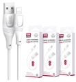 Kabel USB Lightning biały 1m 2.4A XO NB238_4.jpg
