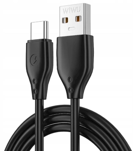 Kabel USB typ C czarny 1m 2.4A USB-C WiWU Wi-C001.jpg