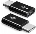 Adapter Micro USB - USB typ C Przejściówka czarna.jpg