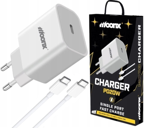 Ładowarka siec. USB-C 20W MOONX MC03 + kabel USB-C_0.jpg