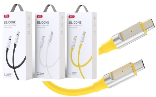 Kabel USB-C - USB-C PD 60W 1m żółty XO NBQ252B_1.jpg