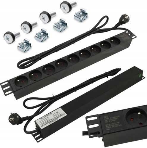 Listwa zasilająca RACK 19 9 gniazd, kabel 1,8m.jpg