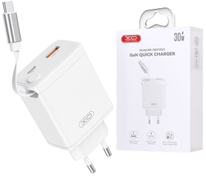 Ładowarka sieciowa 1x USB 1x USB-C PD 30W XO CE31
