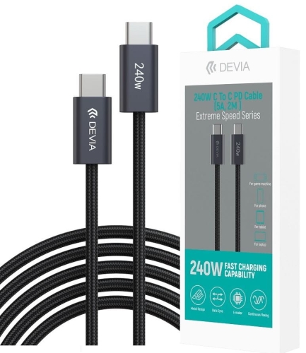 Kabel USB-C - USB-C PD 240W 2m DEVIA EC652 Czarny_2.jpg