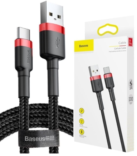 Kabel USB - USB-C czarny 1m 3A BASEUS Cafule_0.jpg