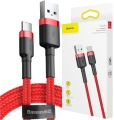 Kabel USB - USB-C czerwony 1m 3A BASEUS Cafule_0.jpg