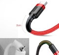 Kabel USB - USB-C czerwony 0,5m 3A BASEUS Cafule_9.jpg