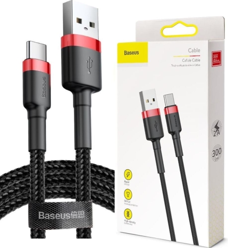 Kabel USB - USB-C czarny 3m 2A BASEUS Cafule_0.jpg
