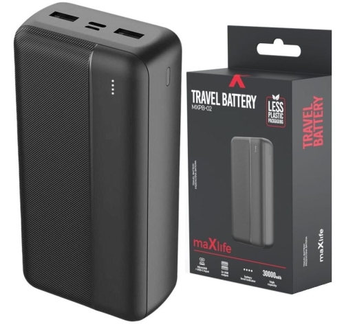 Power Bank 30000 mAh Maxlife MXPB Czarny_2.jpg