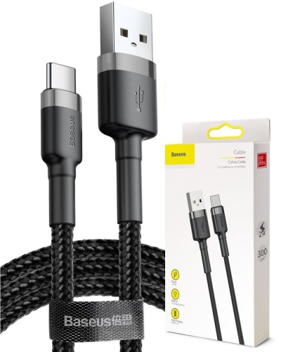 Kabel USB USB-C czerwono-szary 3m 2A BASEUS Cafule_0.jpg