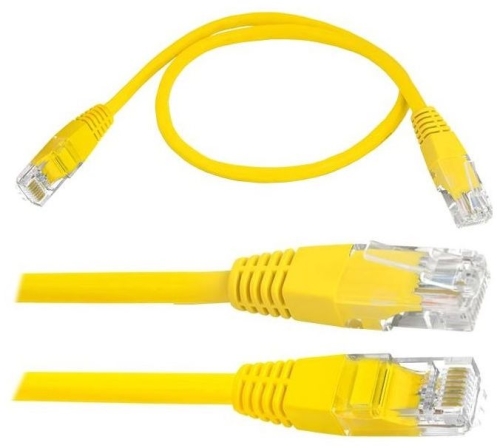 Przewód sieciowy Patchcord 3m Cat. 5e żółty_1.jpg