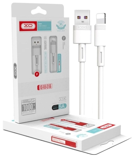 Kabel USB - Lightning biały 1m 5A XO NB-Q166 Apple_2.jpg