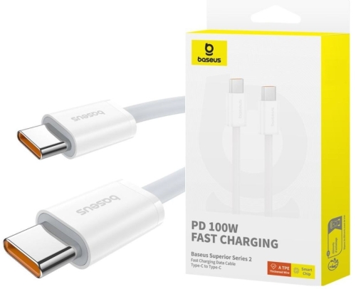 Kabel USB-C USB-C PD 100W 2m BASEUS biały Superior_11.jpg