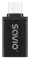 Adapter USB do USB-C OTG czarny SAVIO AK-80.jpg
