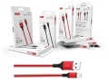 Kabel USB - micro USB, 1m 2.4A czerwony, XO NB143_1.jpg