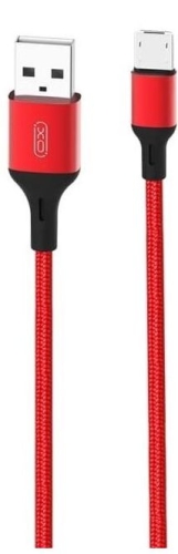 Kabel USB - micro USB, 1m 2.4A czerwony, XO NB143.jpg