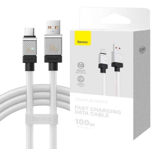 Kabel USB - USB-C 1m 100W biały BASEUS CoolPlay_10.jpg