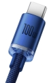 Kabel USB - USB-C 1,2m 100W niebieski BASEUS Cryst_1.jpg