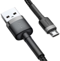 Kabel USB - microUSB szaro-czarny 0,5m 2,4A_0.jpg