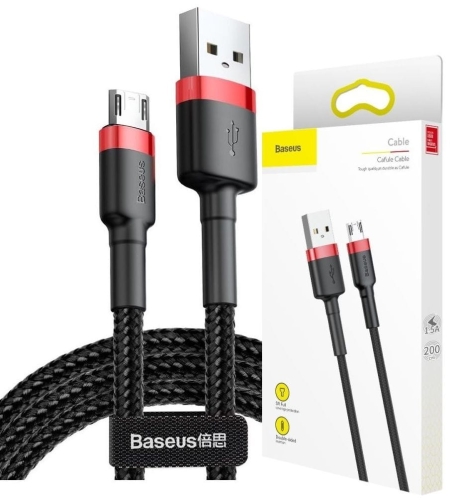 Kabel USB - microUSB czarno-czerwony 2m 1,5A_0.jpg