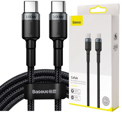 Kabel USB-C - USB-C PD 100W 2m BASEUS Szary Caful_7.jpg
