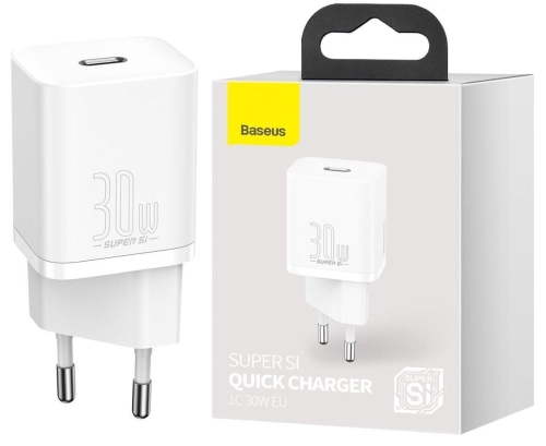 Ładowarka siec. USB-C PD 30W Super Si biała BASEUS_7.jpg