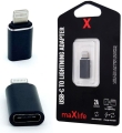 Adapter USB-C do lightning czarny Maxlife_2.jpg