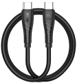 Kabel USB-C - USB-C PD 60W 1m czarny BO-X318 BWOO.jpg