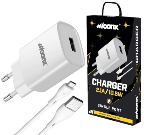 Ładowarka siec. USB 2.1A MOONX MC01 + kabel micro_0.jpg