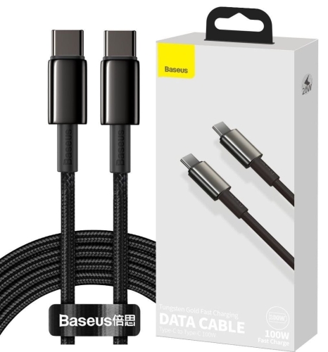Kabel USB-C - USB-C PD 100W 1m BASEUS Czarny_001.jpg