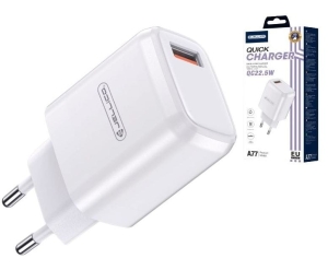 Ładowarka sieciowa USB QC 3.0 22,5W JELLICO A77