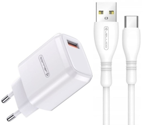 Ładowarka siec USB QC 3.0 22,5W A77 + Kabel USB-C