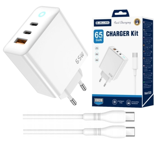 Ładowarka siec 2x USB-C 65W USB QC EU20 + kabel C_0.jpg