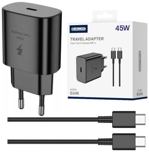 Ładowarka USB-C PD 45W JELLICO EU45 + kabel USB-C_0.jpg