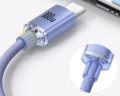 Kabel USB - USB-C 2m 100W fioletowy BASEUS Crystal_7.jpg