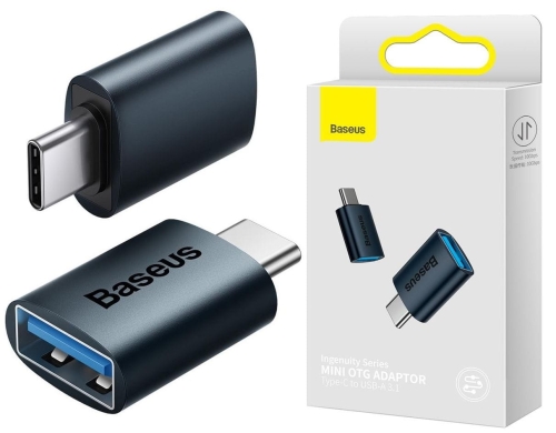 BASEUS Adapter OTG USB-A 3.1 do USB-C OTG niebieski_5.jpg