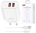 Ładowarka siec 2x USB 2.4A  XO CE34 +  Kabel Micro.jpg
