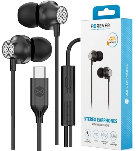 Słuchawki przewod. USB-C Forever EP-02 czarne_5.jpg